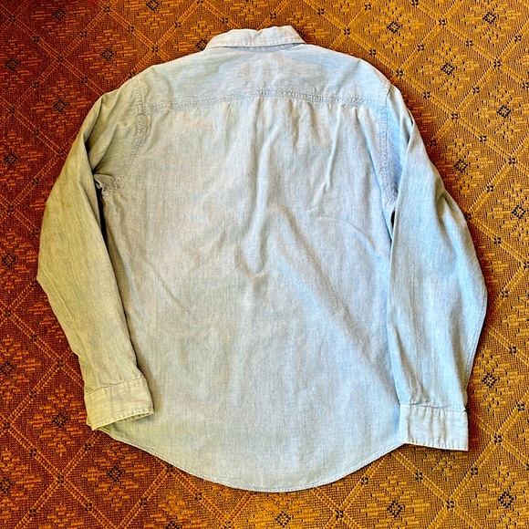 Vintage J Crew Outfitters chambray cotton shirt M - Picture 6 of 7